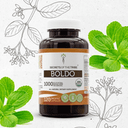 Secrets Of The Tribe Boldo Organic Capsules Dietary Supplement, Natural Herbal Capsules for Liver Support, Certified Organic Boldo (Peumus boldus) Dried Leaf, 120 Capsules
