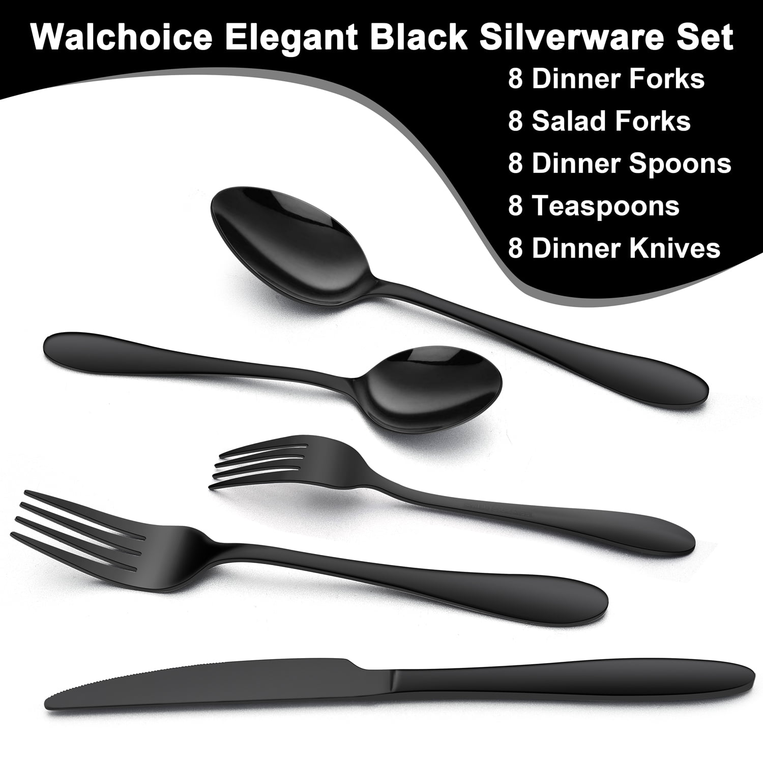 Black Silverware Set – 2EVOLVESTORE