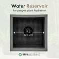thumbnail image 5 of Tierra Verde 14" Citadel Serenity Planter, Self Watering Square Design, Black, 5 of 12