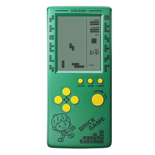 Consola de juegos RS-100 Tetris Juego de bloques clásico Jugador de juegos de rompecabezas