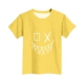 thumbnail image 6 of Crunowin Graphic Print Tee for Boys (3-16), Casual Short Sleeve Pullover Tops Summer Crew Neck T-shirts Yellow 3-4Years, 6 of 6