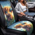 thumbnail image 4 of COEQINE Front Car Seat Cover 2 Pack Quilted Non-Slip Bucket Seat Cover for Women Men, Easy Clean Pet Car Seat Protector, Auto Interior Decoration, Cute Highland Cow, 4 of 7