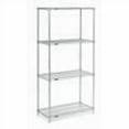 thumbnail image 4 of Nexel® 4 Shelf Nexelate® Silver Epoxy Wire Shelving Unit Starter 36"W x 18"D x 86"H, 4 of 4