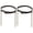 White, variant on Hfppkn 2 Pack Flag Football Waist Belt Set with 2 Flags Audible Pop for Adult Recreational Play 120cm Black