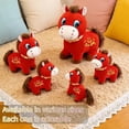 thumbnail image 4 of 2026 Year of The Horse Stuffed Animals, Funny Smiling/Crying Horse Plushie Figurine, Red Zodiac Horse Plush Ornaments, Lunar New Years Gifts Blessing Souvenir, 4 of 7