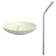thumbnail image 3 of BUYISI Snug Silicone Sippy Cup Lids And Straws - Includes 1 Lids And 1 Straws Rice White, 3 of 5