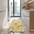 thumbnail image 4 of Yellow Daisy Flower Pattern Kitchen Rug Mat,Kitchen Runner Rugs Non Skid Washable,Decorative Kitchen Floor Mats for Kitchen,Sink,Laundry,17"x47.2", 4 of 7