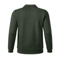 thumbnail image 4 of Ceisia Men Cable Knit Quarter Zip Collar Pullover Sweater Slim Fit Long Sleeve Casual Daily Business Knitted Polo Top Army Green XL Gift, 4 of 7
