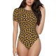 thumbnail image 1 of Balery Candy Corn Body de cuello redondo de manga corta para mujer Tops de manga corta Tops básicos-Large, 1 of 7