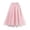 Pink, variant on Mqqzkk Women's Long Skirt Elastic High Waist Mesh A-Line Skirt Layer Elegant Midi Long Ruffle Skirts With Artificial Pearl Decoration