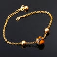 thumbnail image 2 of [Clearance]Chain Anklet Spot Ball Chain Anklet for Women Gold Plated Summer Everyday Jewelry Gift, 2 of 5