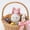 White, variant on Fabric Easter Eggs Tabletop Ornament, 4" Handmade Crochet Bunny-Ear Eggs Soft Knit Doll For Easter Egg Hunts & Basket Stuffers, Spring Decor & Holiday Gifts