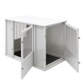 thumbnail image 4 of New Age Pet® ECOFLEX® Flexi Door XLarge Dog Crate in Off White with Brushed Stainless Bars, 4 of 9