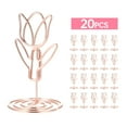 thumbnail image 4 of Tignapoo Lot de 20 Pinces Chiffres Tulipe pour Table pour Mariages, Fêtes et Déco Maison - Options Or et Or Rose, Emballées OPP, 4 of 6