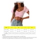 thumbnail image 4 of Blusa De Manga Corta Con Volantes Para Mujer, Corbata En La Espalda, Blusa Corta Con Volantes Para Mujer, Busto Fruncido, Informal, Suave, Transpirable Para La Oficina, Para ANGGREK Otros, 4 of 6