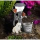 thumbnail image 2 of Garden Statue Animal Sculpture With Solar Led Lights For Indoor And Outdoor Spring Decoration, 2 of 3