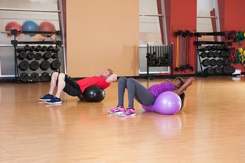 Black Mountain Products Peanut Stability Ball with Pump 1000lb Static Weight Capacity, Black