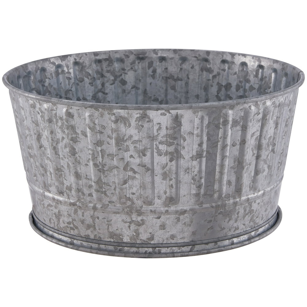 "Better Homes & Gardens Galvanized Steel 11.92" Round Beverage