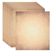 Uxcell Vintage Paper Parchment Paper Double-sided Old Aged Paper for Scrapbooking Light Brown