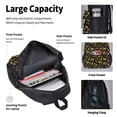 thumbnail image 6 of Naloa glod Skull snake bird Print Large Capacity Backpack Lunch Bag Pencil Case Combination 3 Piece Set for Student, 6 of 8