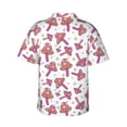 thumbnail image 3 of Goofa Purple Mushroom Hawaiian Shirt for Men, Unisex Summer Beach Casual Short Sleeve Button Down Shirts,Aloha Tropical Floral print shirt-Medium, 3 of 9