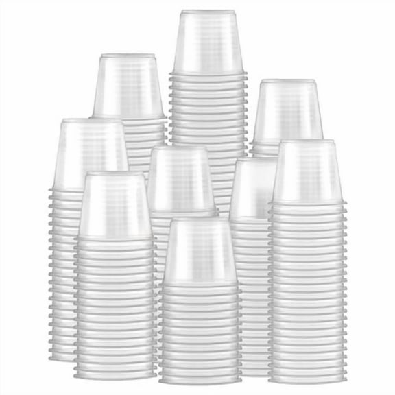 Fit Meal Prep 2500 Pack 1 oz BPA Free Condiment Cups No Lids, Disposable Jello Shots Containers, Small Dipping Sauce Cups, Plastic Ramekins in Bulk, Stackable Souffle Cups for Sample, Portioning