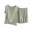 Green, variant on fatyb Women's 2 Piece Pajamas Causal Sleeveless Tank Tops Lounge Shorts Ladies Summer Soft Sleepwear