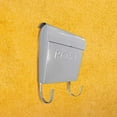 thumbnail image 2 of NACH Euro Series Modern Mailbox With Newspaper Holder, Decorative Mail Holder, Wall Mount Mailboxes for Outside, Rust Resistant Galvanized Metal Mailbox, 12" x 11" x 4.5", Gray, MB-44797, 2 of 5