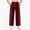 C-Red366, variant on DHFJKG Women's Side Striped Buttons Pants Wide Leg Casual Pants With Pockets And Drawstring For Exercise Stylish Trousers