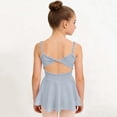 thumbnail image 6 of AHTJRT Ballet Leotards for Girls Dance Camisole Outfits Studio Gymnastics Outdoor Daily Wear Unitards Blue 7-8 Years, 6 of 9