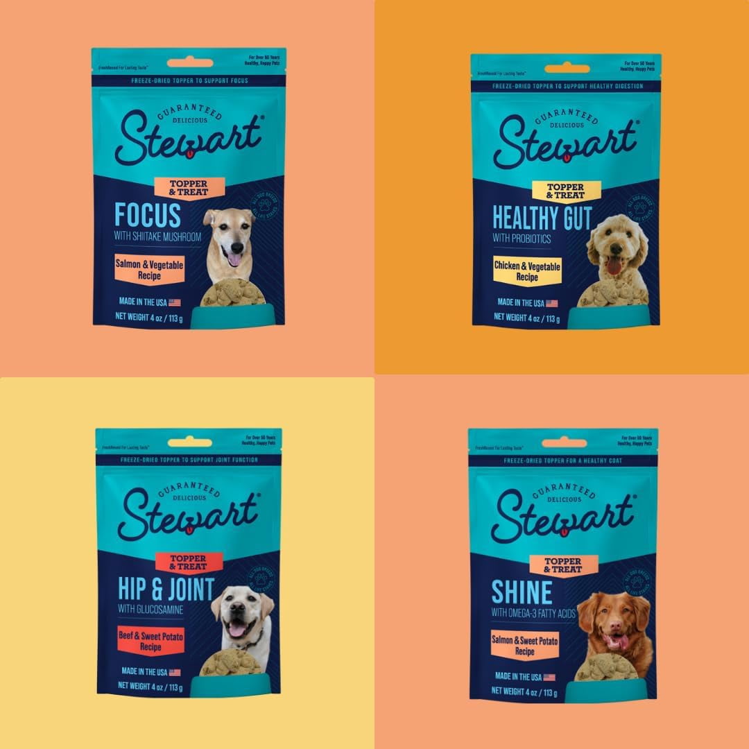 Stewart Freeze Dried Dog Food Topper Salmon & Sweet Potato 4 oz
