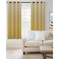 thumbnail image 2 of Orange Yellow Ombre Blackout Curtains 72 Inches Long for Bedroom,Modern Abstract Art Gradient Aesthetics Thermal Insulated Room Darkening Black Out Window Curtain Panels Grommet Living Room Drapes, 2 of 8
