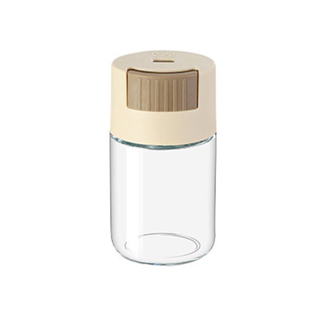 Wosthever Botella de especias cuantitativa de PP, a prueba de polvo, a prueba de humedad, casa de sal, cocina, cantimplora, tarro de condimento, contenedor Organizadores de utensilios de cocina Geige Wosthever HA064678-04B