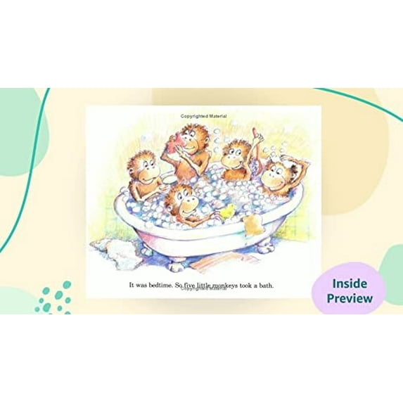 Pre-Owned Five Little Monkeys Get Ready for Bed Touch-and-Feel Tabbed Board Book (A Five Little Monkeys Story) Paperback