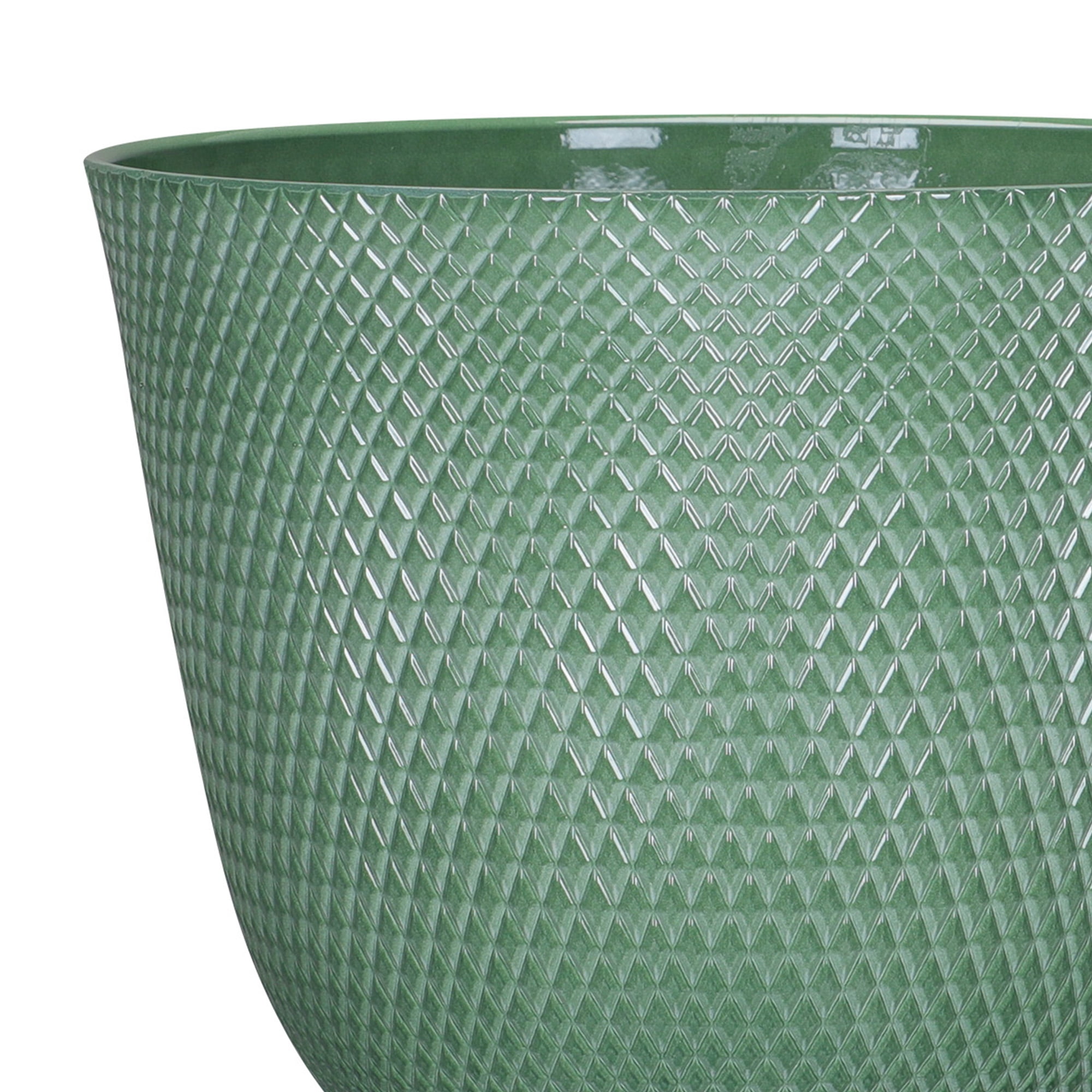 Better Homes & Gardens Lora Green Recycled Resin Planter 12.1in x 9.8in