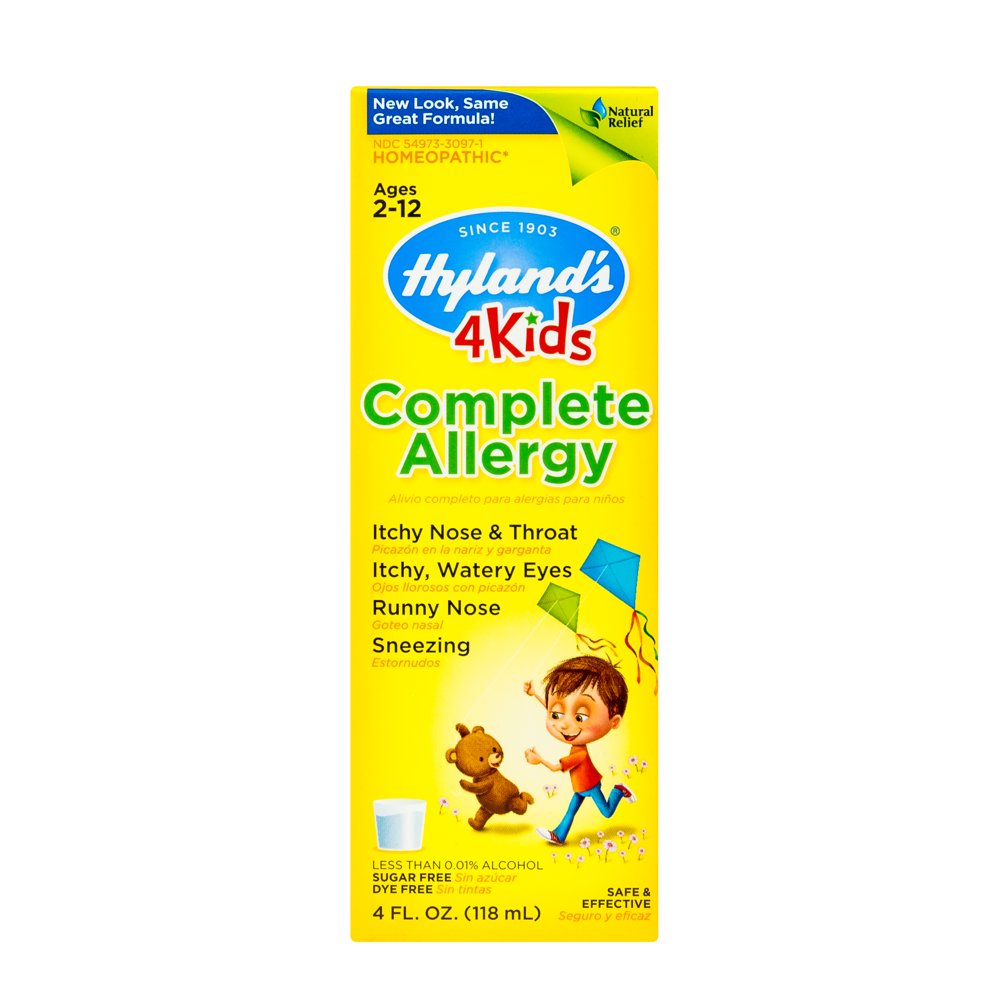 Hyland's 4 Kids Complete Allergy Relief Syrup, Natural Indoor and