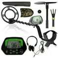 thumbnail image 1 of Gymax High Accuracy Metal Detector Kit W/Display Waterproof Search Coil Headphone Bag, 1 of 9