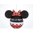 thumbnail image 2 of Disney Parks Minnie icono Dot de Navidad Adorno de bola de vidrio nuevo con etiquetas Disney No, 2 of 3