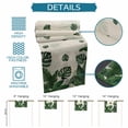 thumbnail image 6 of Monstera Leaves Table Runner 90 Inches, Summer Green Tropical Plants Leaf Beige Bed Runner Dresser Scarves Tabletop for Indoor Outdoor Parties/Ceremony/Banquet, 13" x 90", 6 of 9
