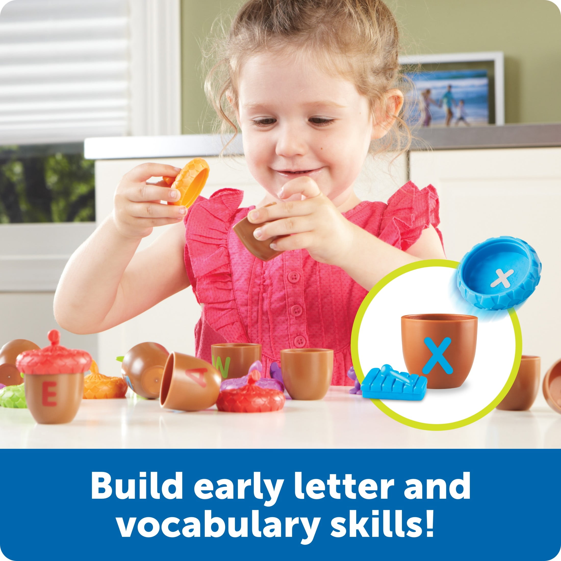 Learning Resources Alphabet Acorns Activity Set, Alphabet Toys, Ages 3 +