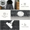 thumbnail image 4 of Hasoo 8x10 Rugs for Living Room Washable Modern Rugs Solid Imitation Braided Print Non Slip Indoor Carpet Bedroom Decor, Black, 4 of 6