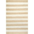 thumbnail image 3 of nuLOOM Alisia Flatweave Stripes Jute Area Rug, 9' 6" x 13' 6", Off White, 3 of 5