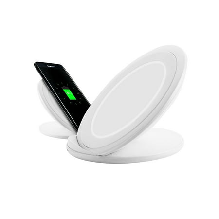 Wireless Charging Pad by Insten Qi Fast Charge Wireless Charger for Apple iPhone X XS 8 Plus 8 / Samsung Galaxy S9 S9+ Plus S8 S8+ Note 8 / Sony Xperia XZ2 and all Qi-Enabled Devices (Best Wireless Charging Pad For Note 3)