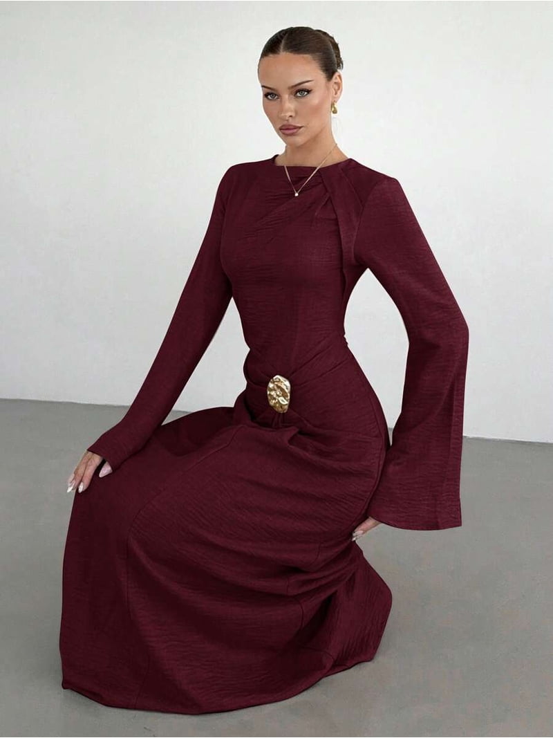 bodycon dress stores near me LILLUSORY Women's Mini Sexy 2026 Spring Summer Short Dresses LAIA MAXI DRESS IN SpringSummer24 Size:8P Sleek and sculpted