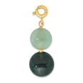 thumbnail image 3 of Auriga Fine Jewelry 925 Sterling Silver Gold-Plated Amazonite Adjustable 17in or Necklace for Women 40", 3 of 8