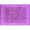 thumbnail image 1 of Ahgly Company Indoor Rectangle Oriental Purple Traditional Area Rugs, 2' x 5', 1 of 4