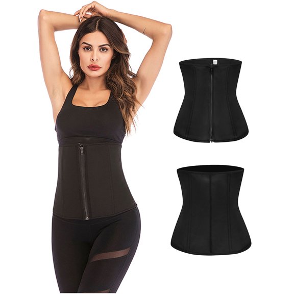 SAYFUT Women's Waist Trainer Shapewear Corset WYOB Zipper Control Tummy Vest Body Shaper Cincher Tank Tops with Adjustable Straps XS-4XL