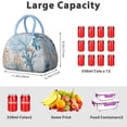 thumbnail image 4 of Insulated Lunch Bag Women, Reusable Seashore Seashell Coral Starfish Rustic Tote Lunch Box, Leakproof Cooler Lunch Bags for Work Office Travel Picnic, 4 of 4