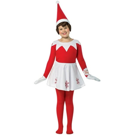 Elf on the Shelf Dress Child Halloween Costume, 1 Size