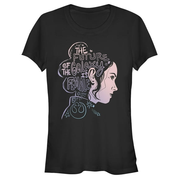 Star Wars Juniors Rey Future Is Female T-Shirt Black 2XL